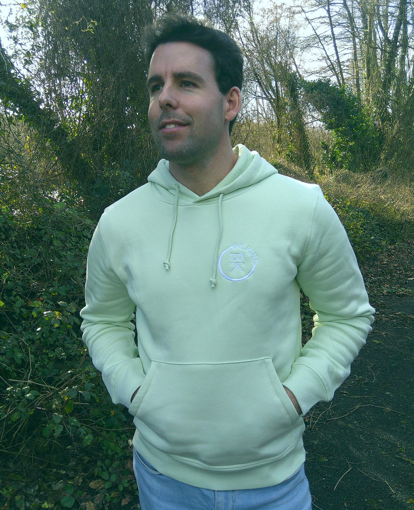 Earthy Hues Hoodie - Stem Green