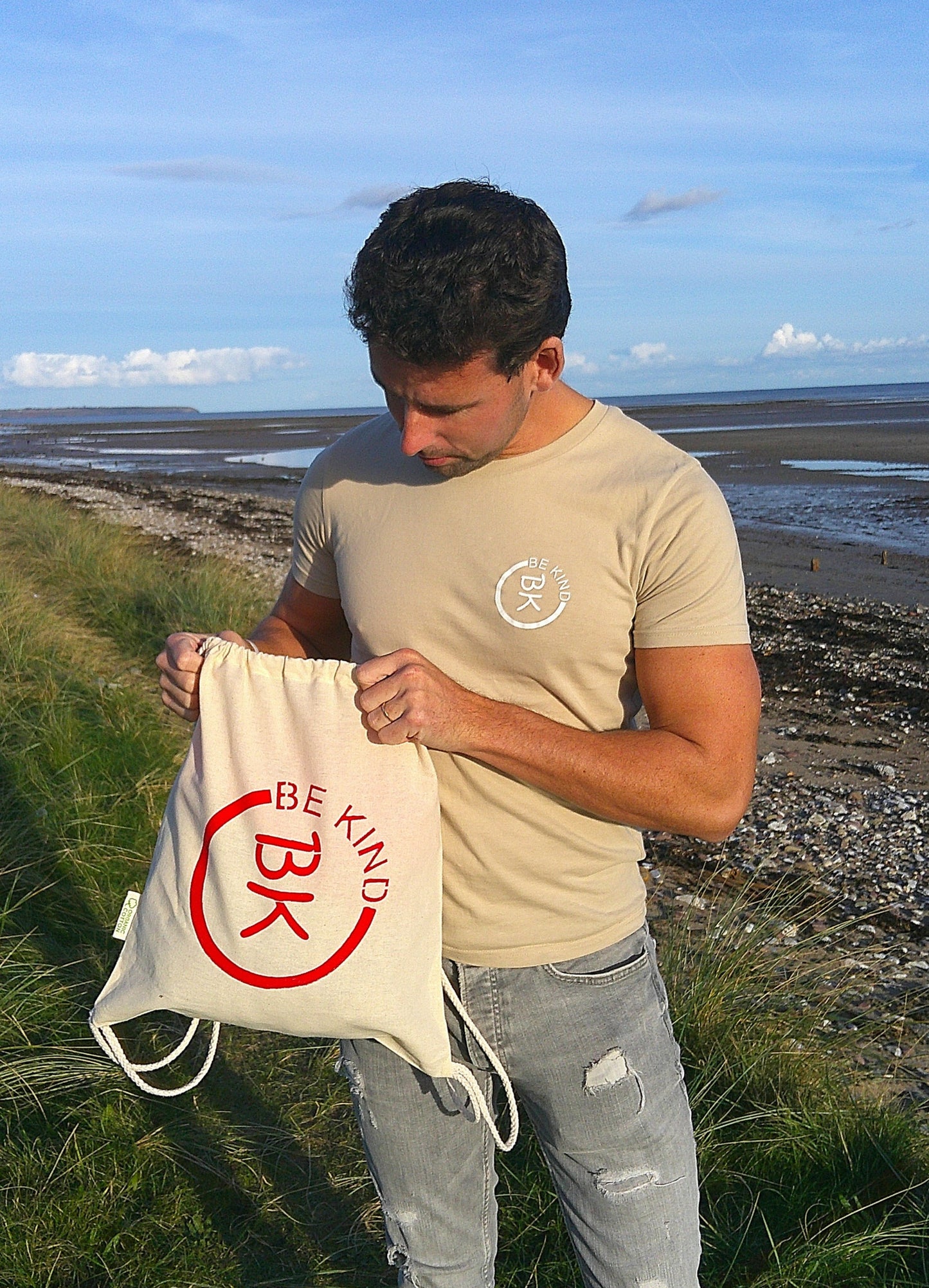 Be Kind Organic Drawstring Bag
