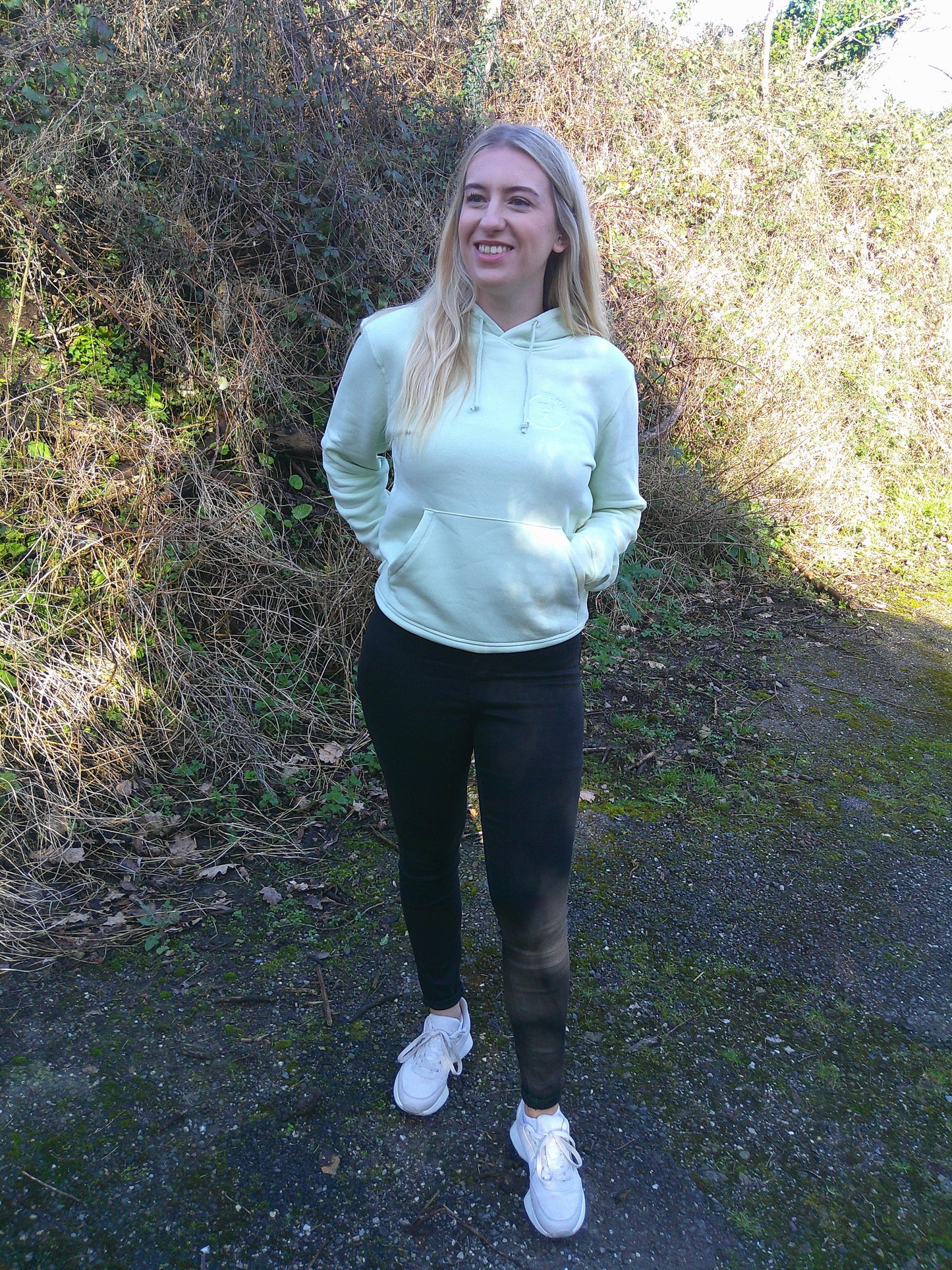 Earthy Hues Hoodie - Stem Green