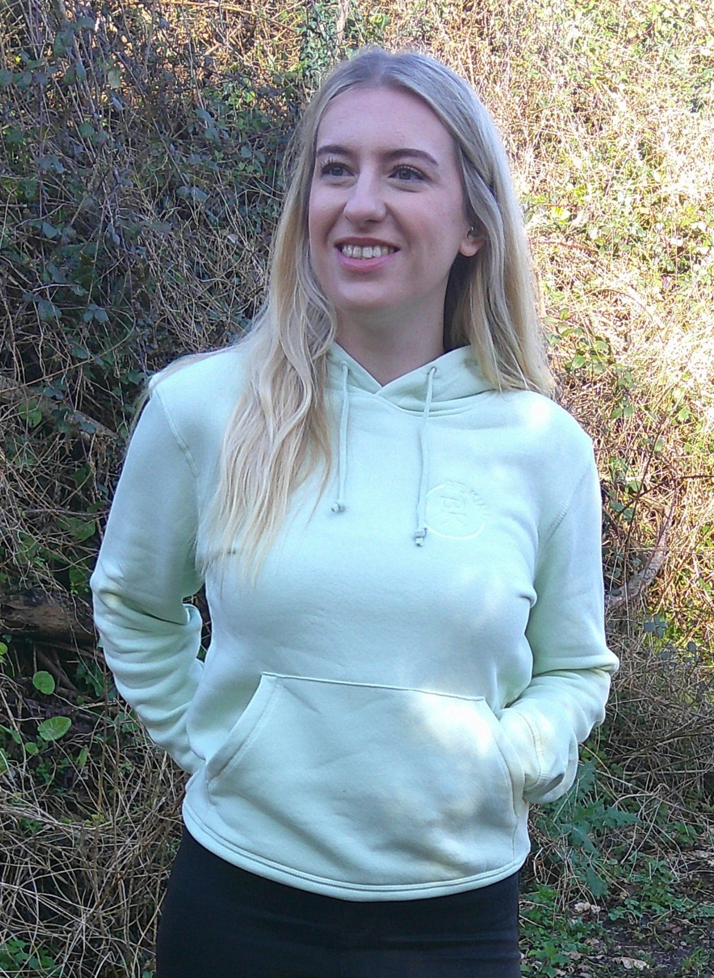 Earthy Hues Hoodie - Stem Green