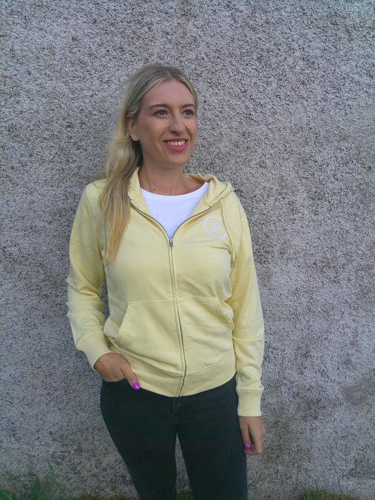 The Premium Organic Zipper - Pastel Yellow
