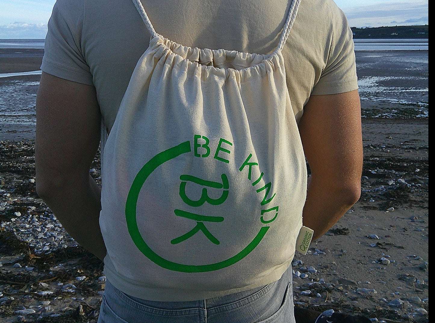 Be Kind Organic Drawstring Bag