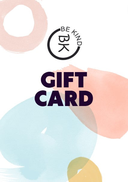 The official Be Kind Apparel gift card